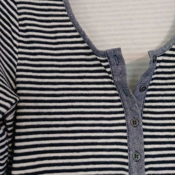Anthropologie Long Sleeve Striped Tunic Sweater - Picture 5 of 9